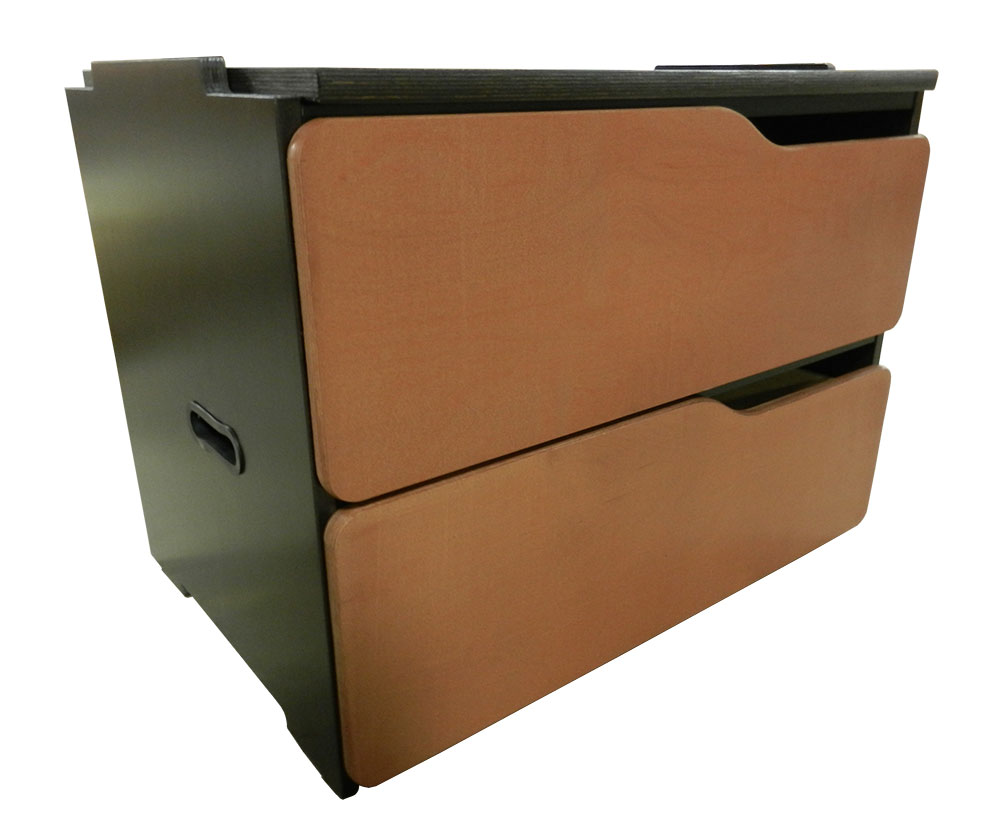Apollo 2 Drawer Stackable Chest, 36\u2033W
